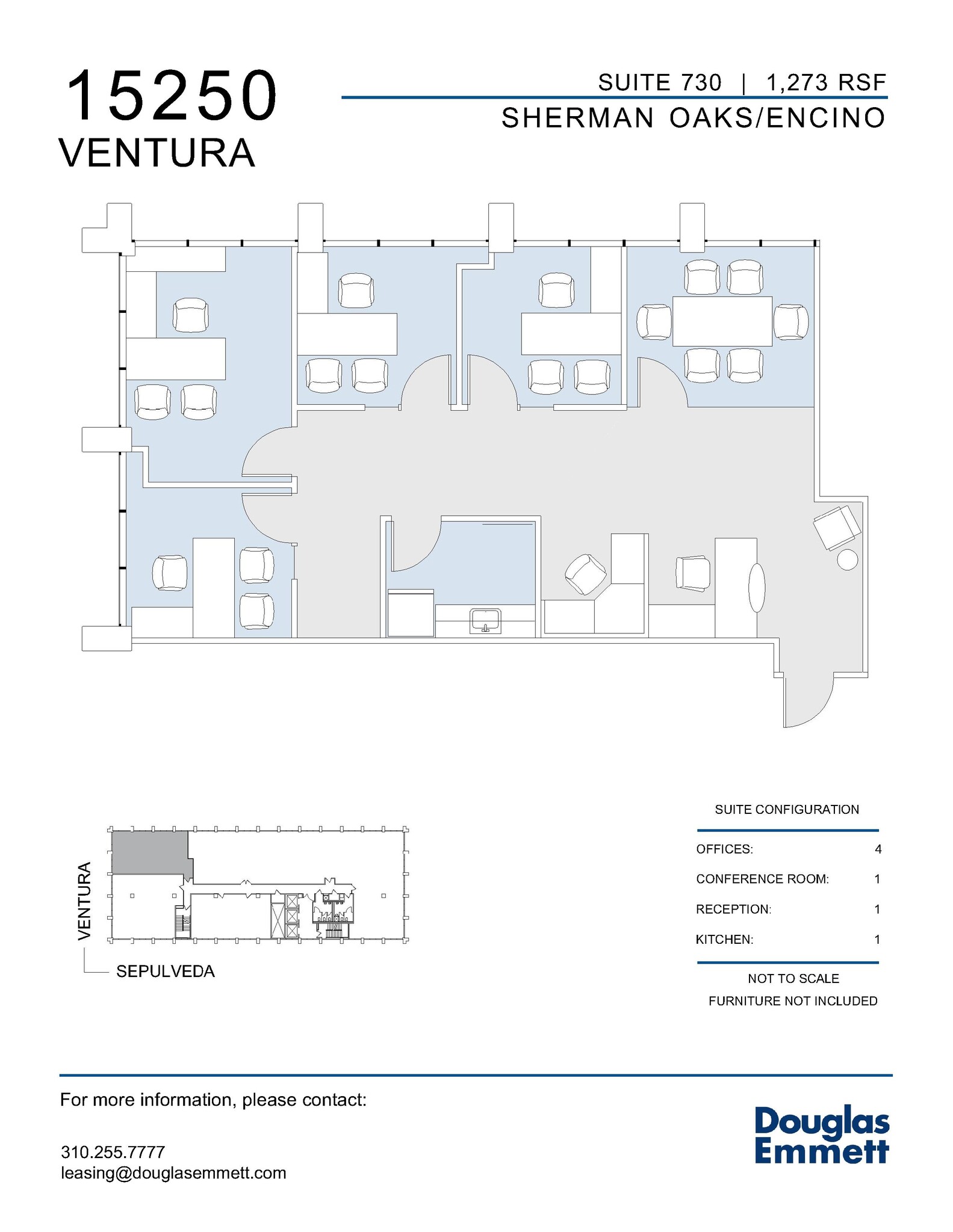 15250 Ventura Blvd, Sherman Oaks, CA à louer Plan d  tage- Image 1 de 1