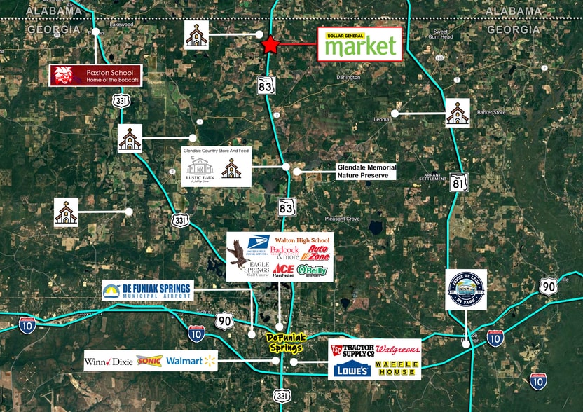 FL 83, Defuniak Springs, FL à vendre - Aérien - Image 3 de 3