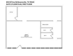 855 W Price Rd, Brownsville, TX à louer Plan d’étage- Image 1 de 6