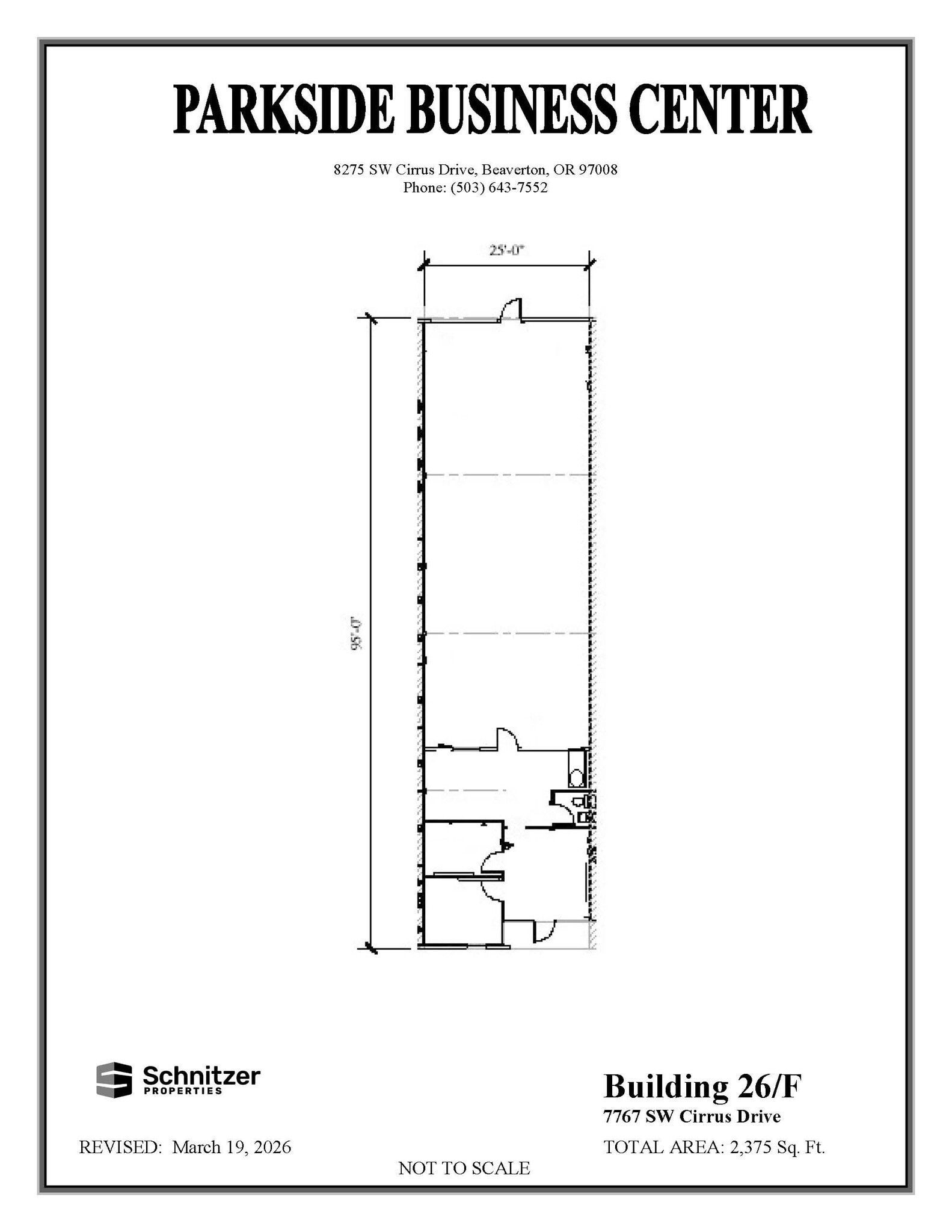 8362-8380 SW Nimbus Ave, Beaverton, OR for lease Floor Plan- Image 1 of 1