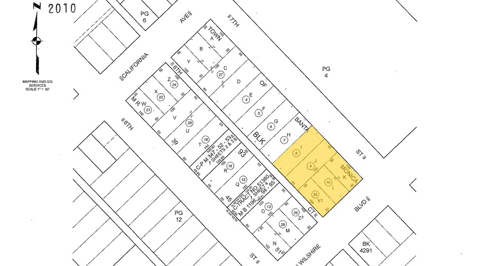 631 Wilshire Blvd, Santa Monica, CA for lease - Plat Map - Image 2 of 16