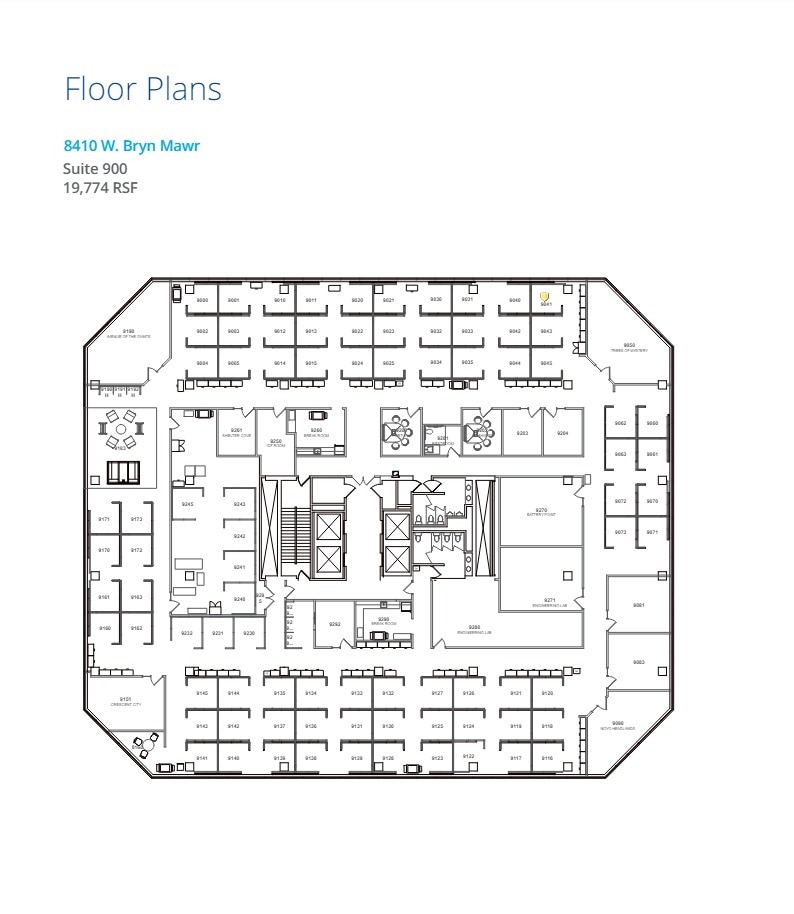 8410 W Bryn Mawr Ave, Chicago, IL à louer Plan d’étage- Image 1 de 1