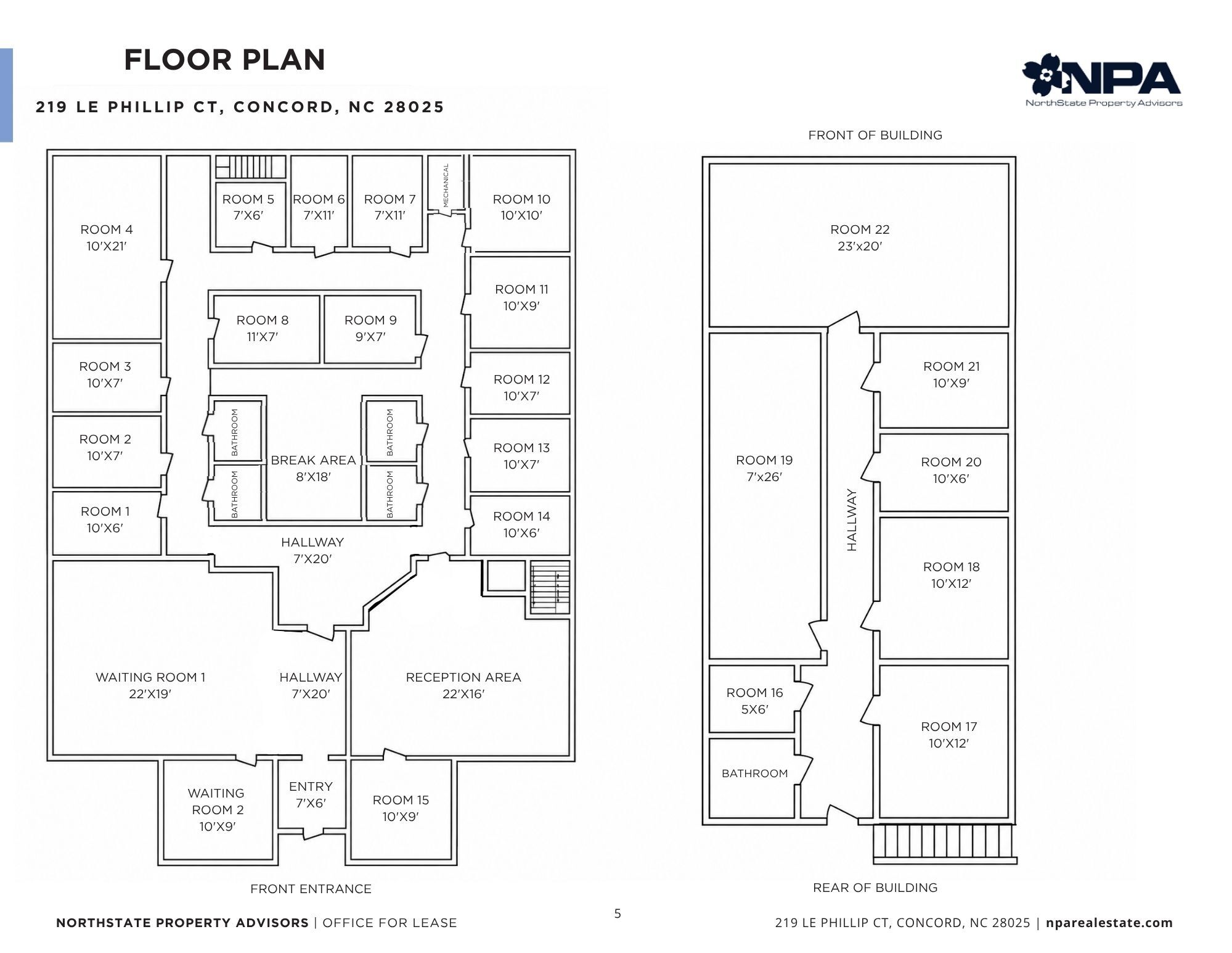 219 Le Phillip Ct, Concord, NC for lease Floor Plan- Image 1 of 1