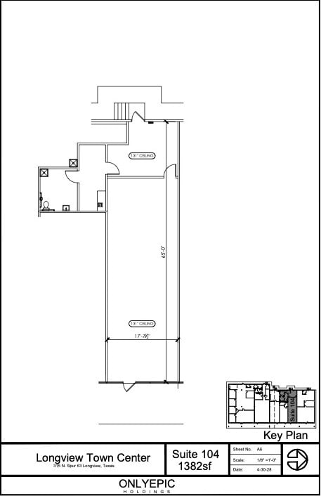 313-323 N Spur 63, Longview, TX à vendre Plan d’étage- Image 1 de 1