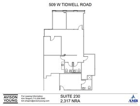 509 W Tidwell Rd, Houston, TX for lease Floor Plan- Image 1 of 2