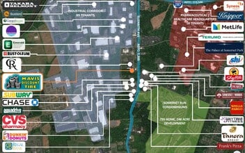 442 Elizabeth Ave, Somerset, NJ - AERIAL  map view
