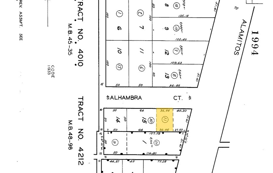 1136 E Alhambra Ct, Long Beach, CA à vendre - Plan cadastral - Image 3 de 3