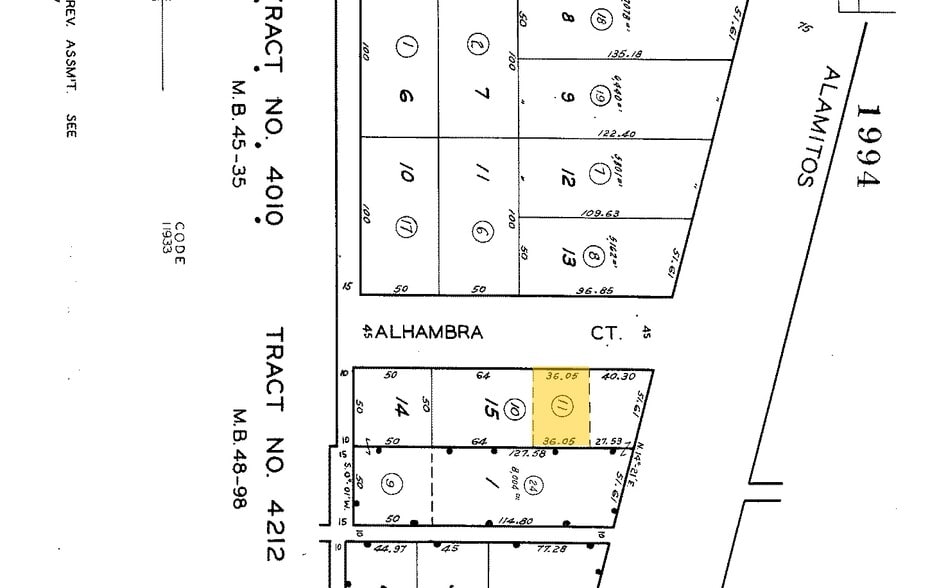 1136 E Alhambra Ct, Long Beach, CA for sale - Plat Map - Image 3 of 3