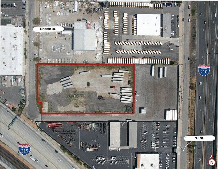 N I St, San Bernardino, CA for lease - Aerial - Image 3 of 4