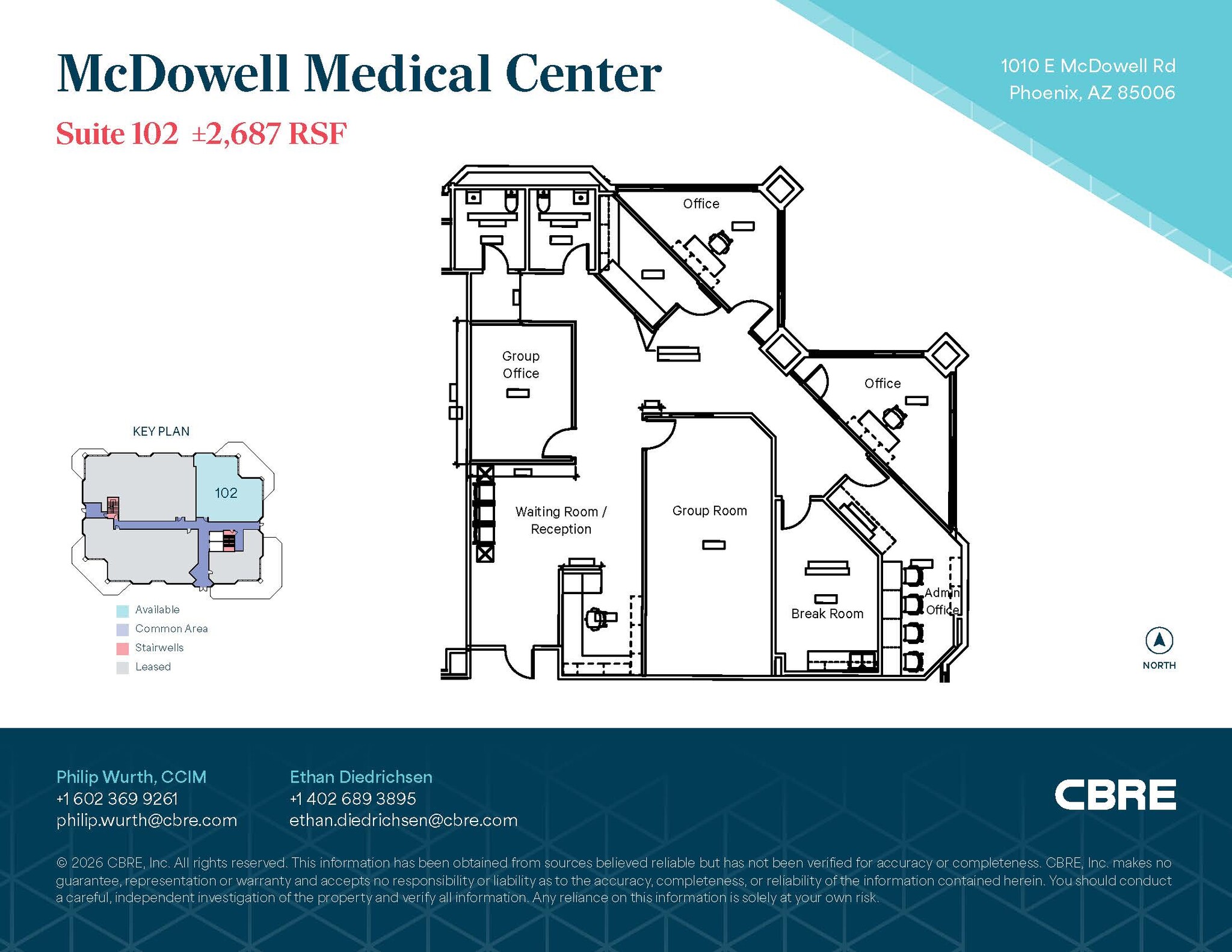 1010 E McDowell Rd, Phoenix, AZ à louer Photo intérieure- Image 1 de 1