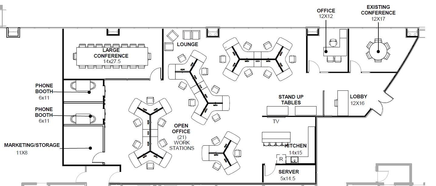 19520 Jamboree Rd, Irvine, CA à louer Plan d’étage- Image 1 de 1