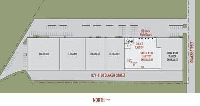 1184-1188 Quaker St, Dallas, TX à louer Plan de site- Image 2 de 2