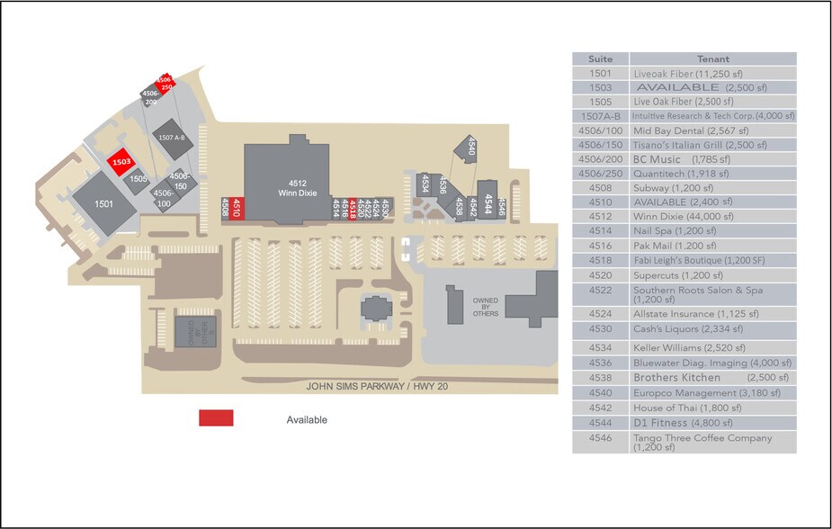 4506-4546 E Highway 20, Niceville, FL à louer - Photo du bâtiment - Image 2 de 24