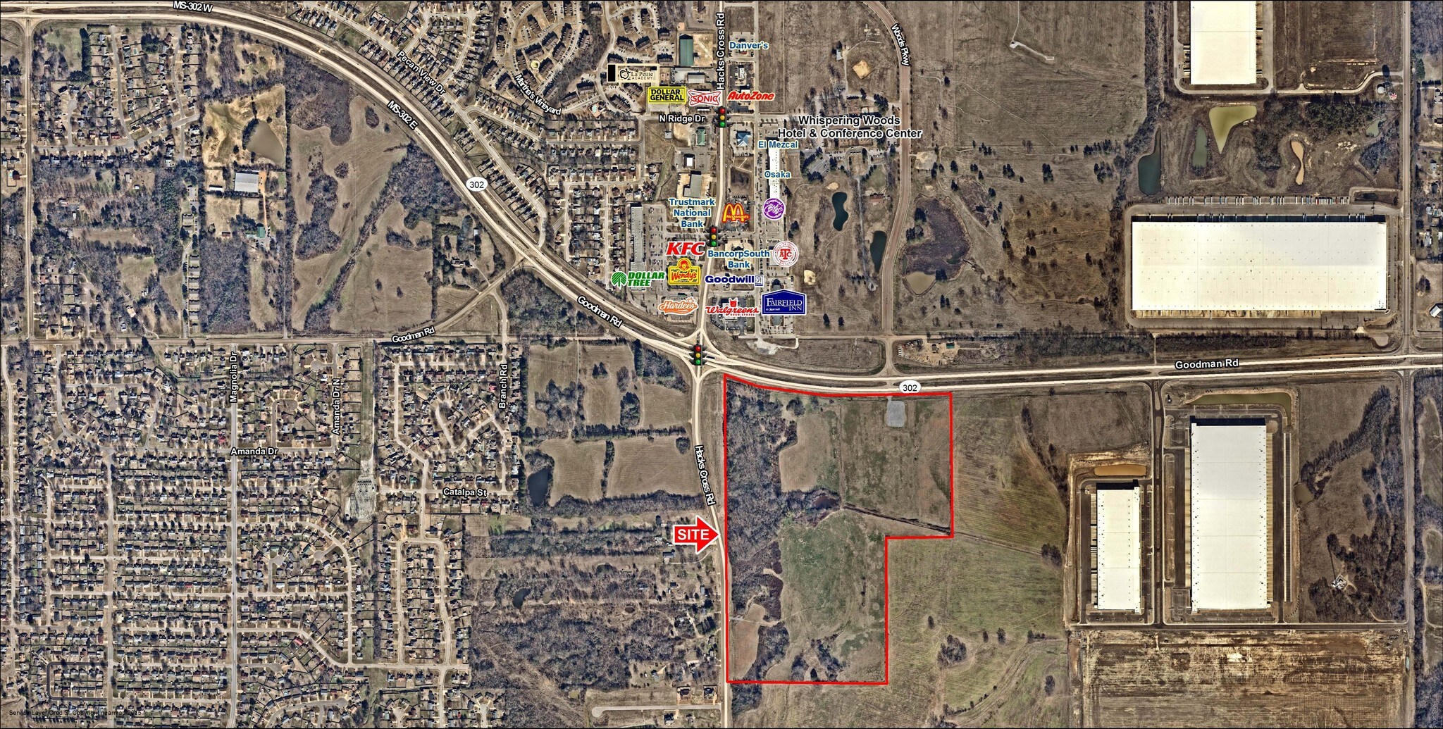 Hacks Cross & Goodman Rd, Olive Branch, MS à vendre Photo du bâtiment- Image 1 de 2