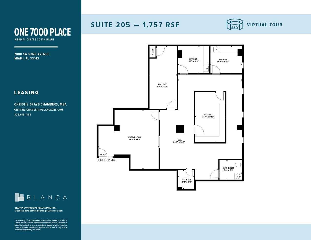 7000 SW 62nd Ave, Miami, FL for lease Floor Plan- Image 1 of 1