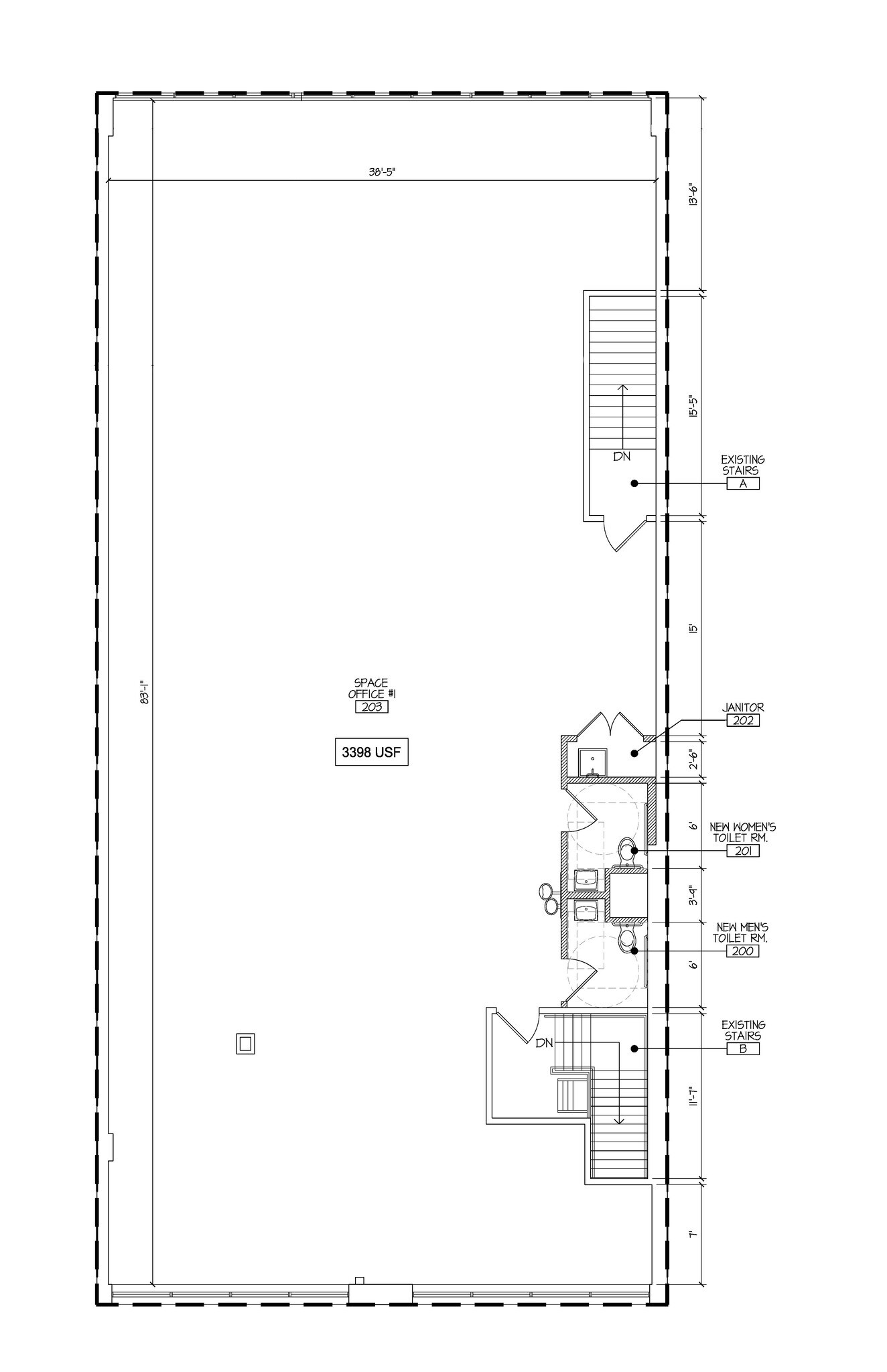 112-114 7th St, Garden City, NY à louer Plan d  tage- Image 1 de 1