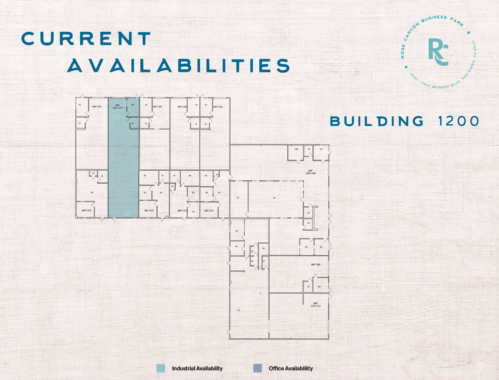 4901-4907 Morena Blvd, San Diego, CA à louer Plan d’étage- Image 1 de 1