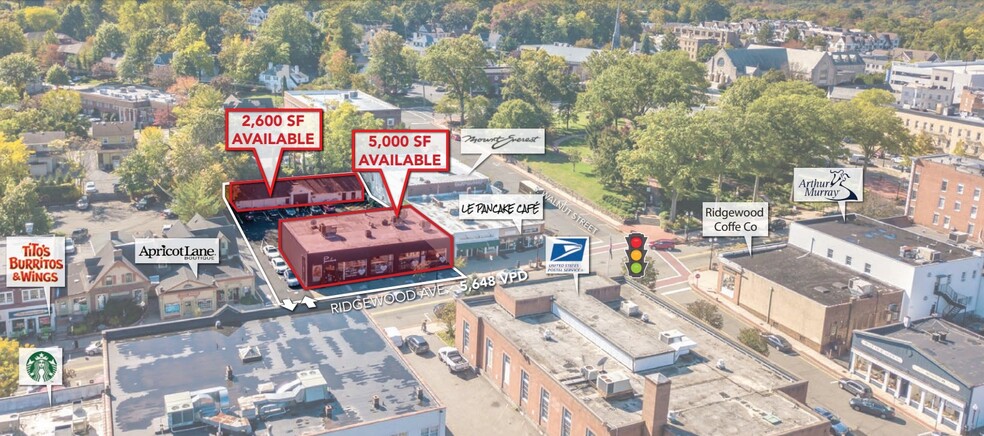 144 E Ridgewood Ave, Ridgewood, NJ for lease - Aerial - Image 1 of 3