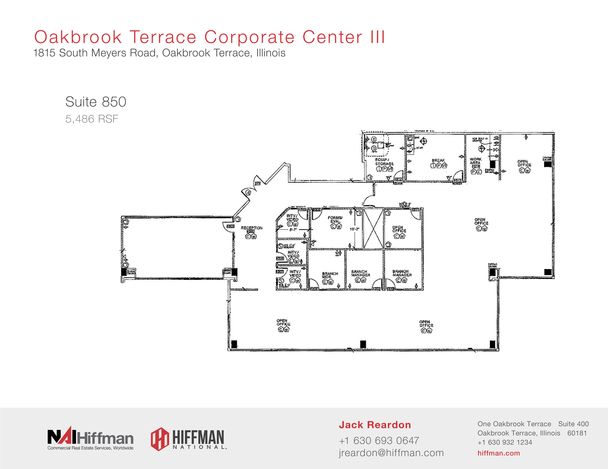 1815 S Meyers Rd, Oakbrook Terrace, IL à louer Plan d  tage- Image 1 de 1