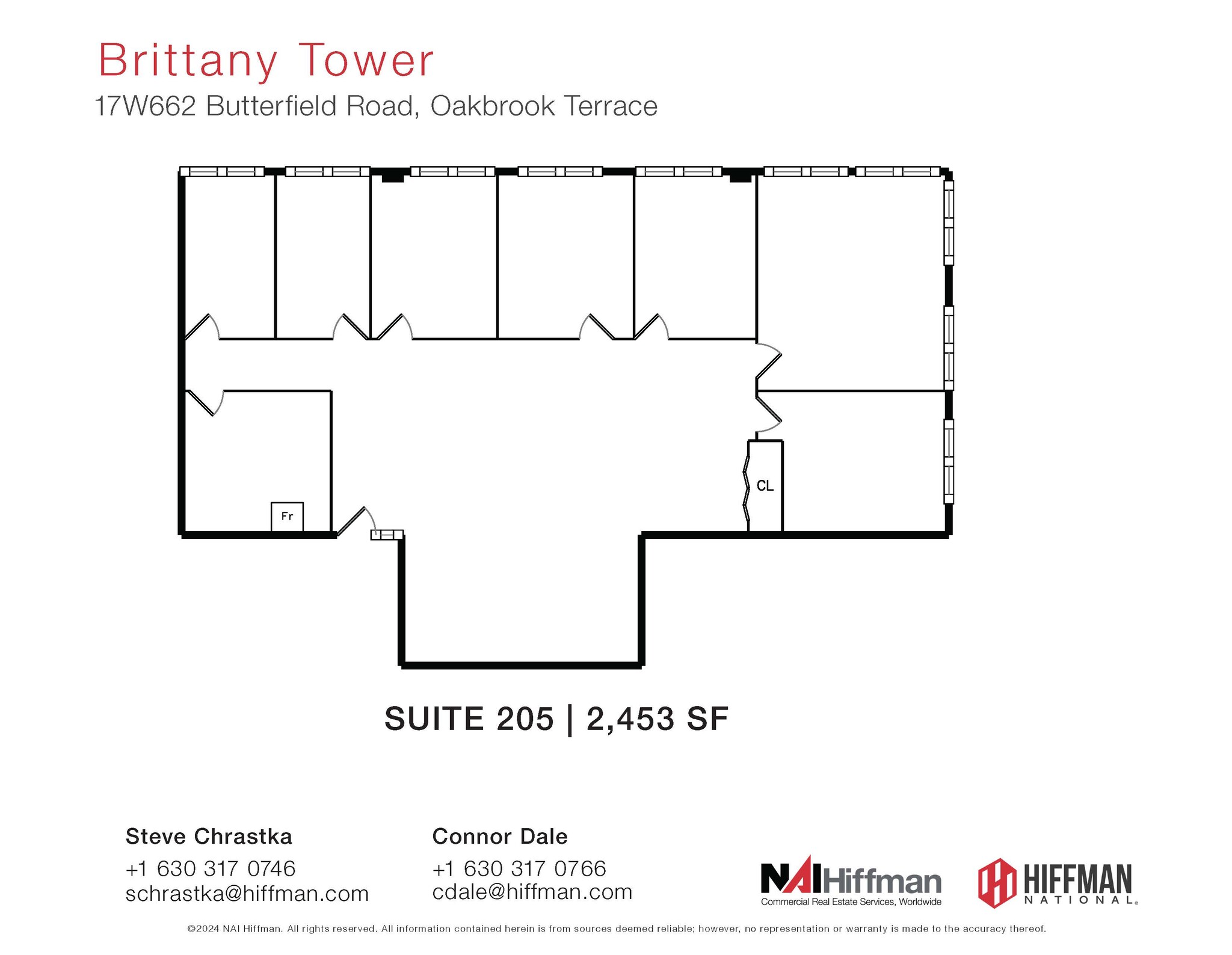 17W662 Butterfield Rd, Oakbrook Terrace, IL for lease Floor Plan- Image 1 of 1