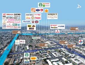 701 -777 Broadway, El Cajon, CA - AERIAL map view
