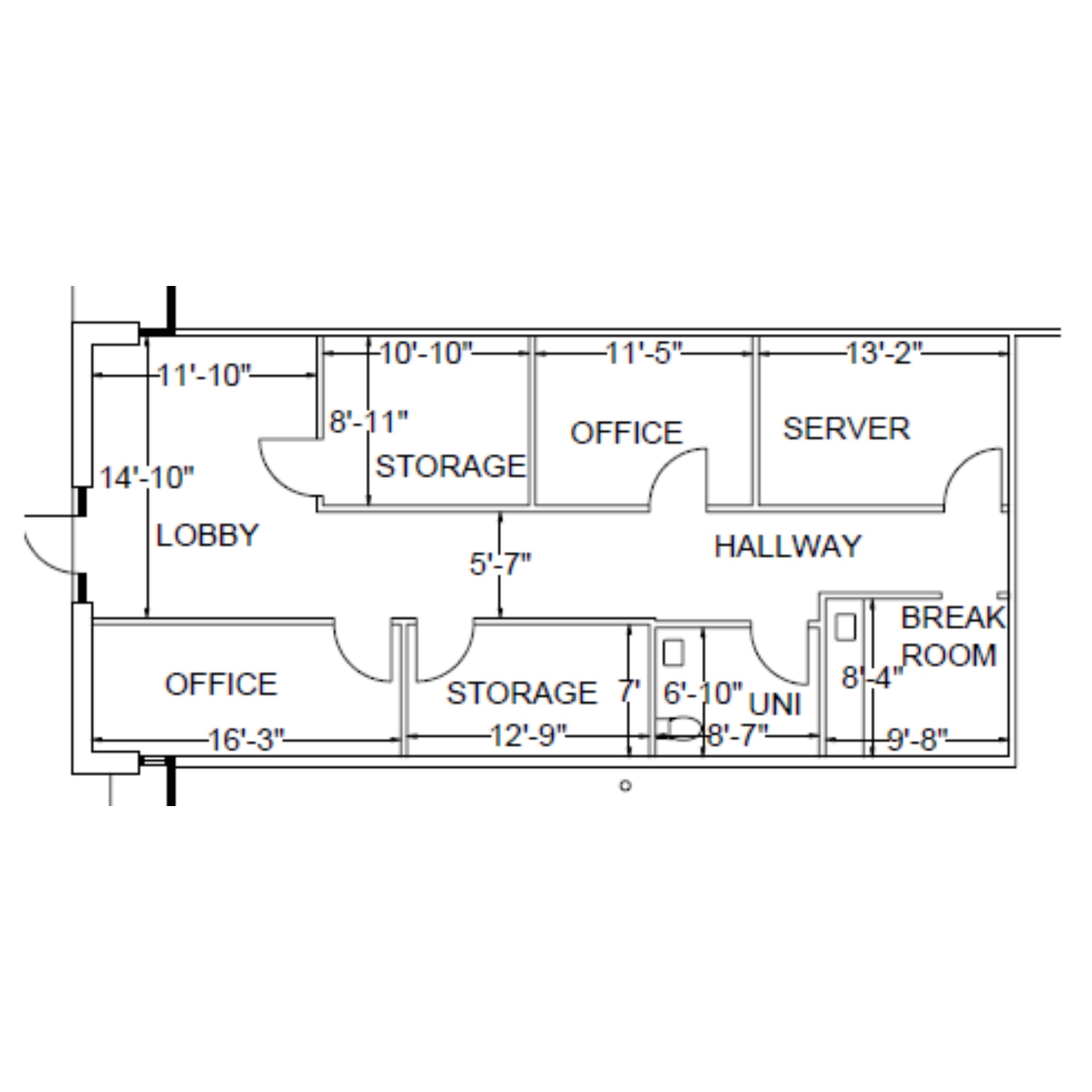 200-240 Cobb Pky N, Marietta, GA à louer Plan d’étage- Image 1 de 1