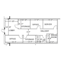 200-240 Cobb Pky N, Marietta, GA à louer Plan d’étage- Image 1 de 1