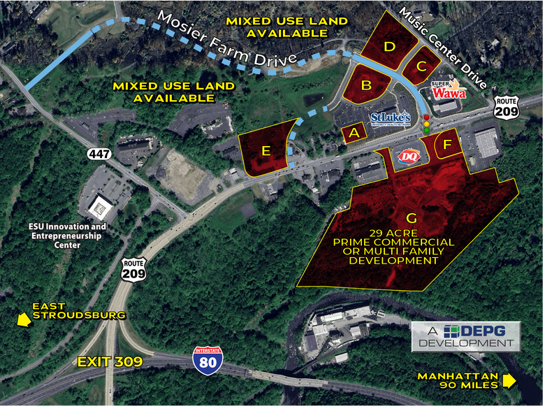 Route 209 & Music Center Dr, East Stroudsburg, PA à louer - Photo du bâtiment - Image 1 de 5