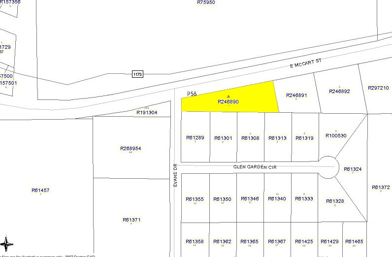 900 E McCart St, Krum, TX for lease - Plat Map - Image 3 of 8
