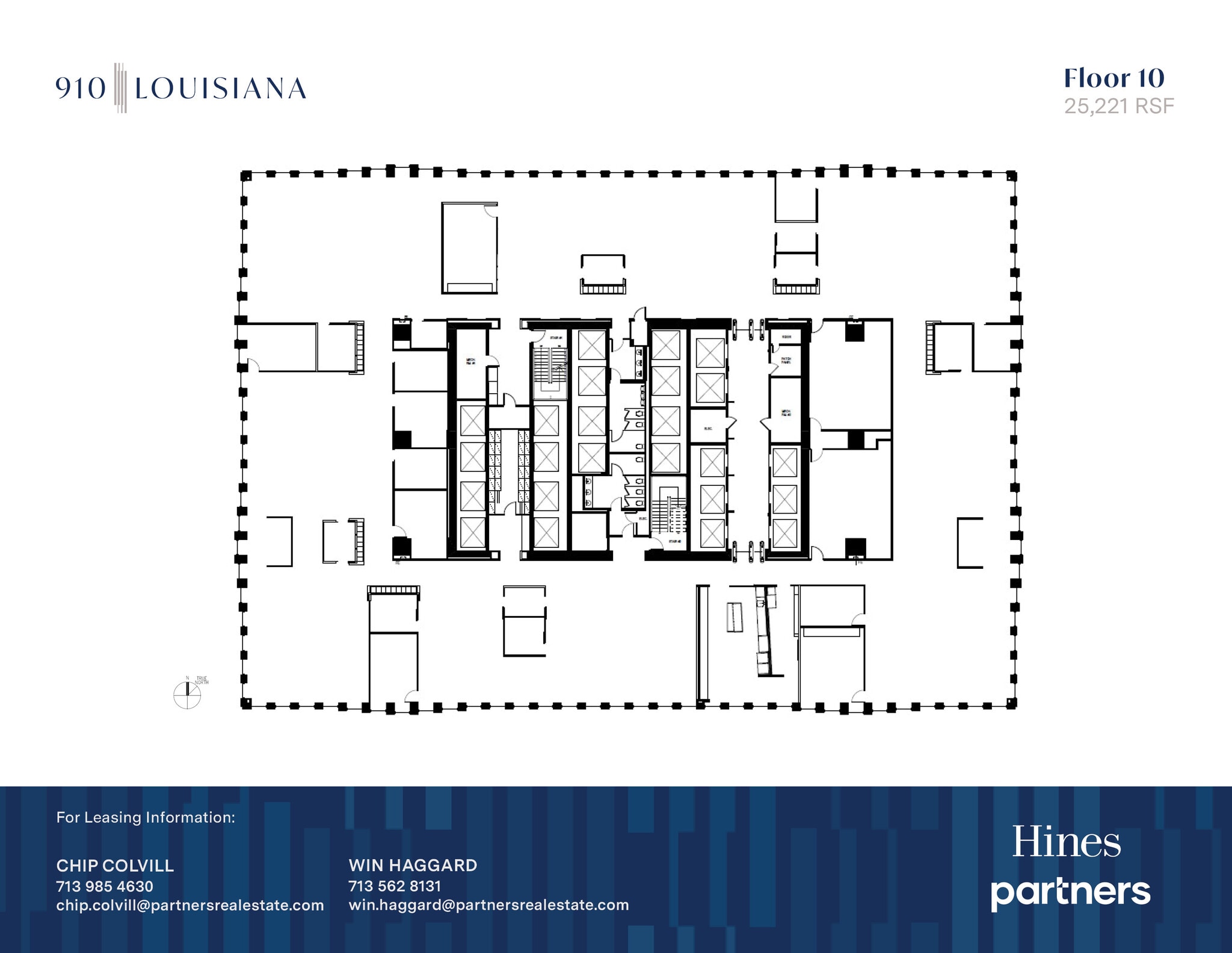 910 Louisiana St, Houston, TX à louer Plan d’étage- Image 1 de 1