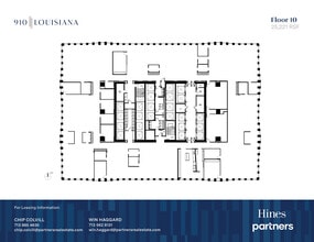 910 Louisiana St, Houston, TX à louer Plan d’étage- Image 1 de 1