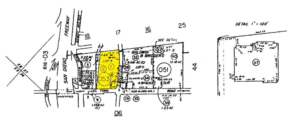 23815-23831 El Toro Rd, Lake Forest, CA à vendre - Plan cadastral - Image 1 de 1