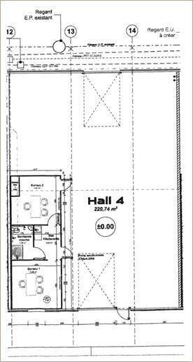 Industriel dans Toulouse à louer - Plan d’étage - Image 2 de 2