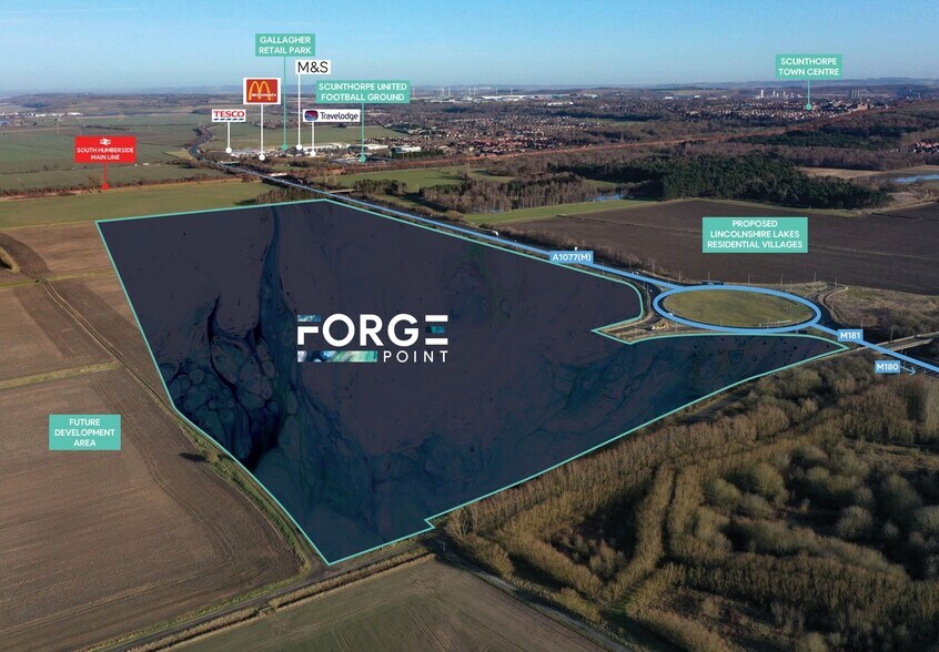 West Rd, Scunthorpe à louer - Aérien - Image 3 de 3
