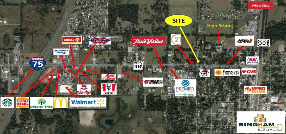 503 N West St, Bushnell, FL à vendre - Photo du bâtiment - Image 1 de 2