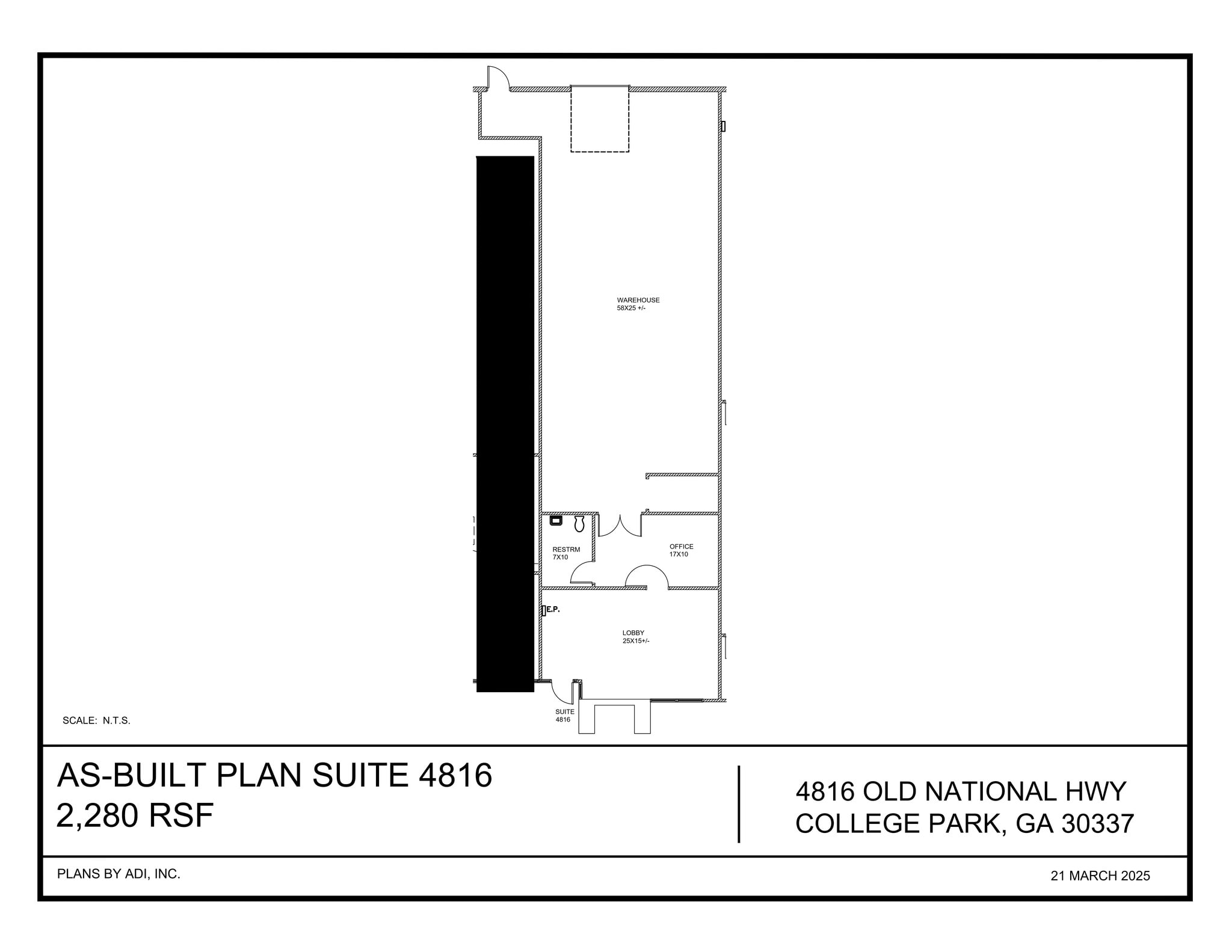 4810-4820 Old National Hwy, Atlanta, GA for lease Site Plan- Image 1 of 1
