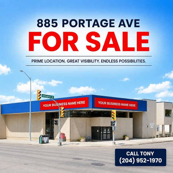 885 Portage Av, Winnipeg, MB for sale - Building Photo - Image 1 of 7