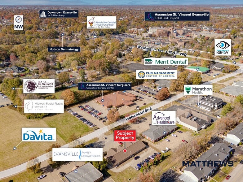 1212 Professional Blvd, Evansville, IN à vendre - Photo du bâtiment - Image 3 de 4