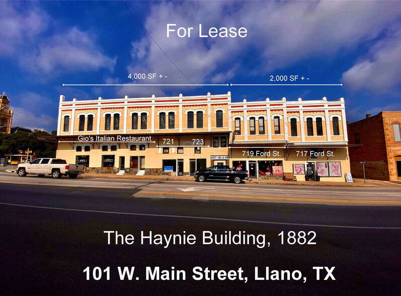 101 W Main St, Llano, TX à louer - Photo du b timent - Image 1 de 8