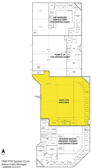 1700-1770 Opdyke Ct, Auburn Hills, MI à louer - Plan d’étage - Image 2 de 4