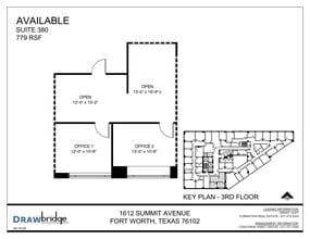 1612 Summit Ave, Fort Worth, TX à louer Plan de site- Image 1 de 1
