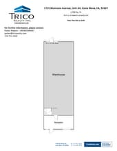 1725 Monrovia Ave, Costa Mesa, CA for lease Floor Plan- Image 1 of 1