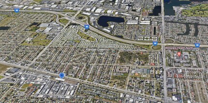 2701 NE 4th Ave, Pompano Beach, FL - Aerial  map view