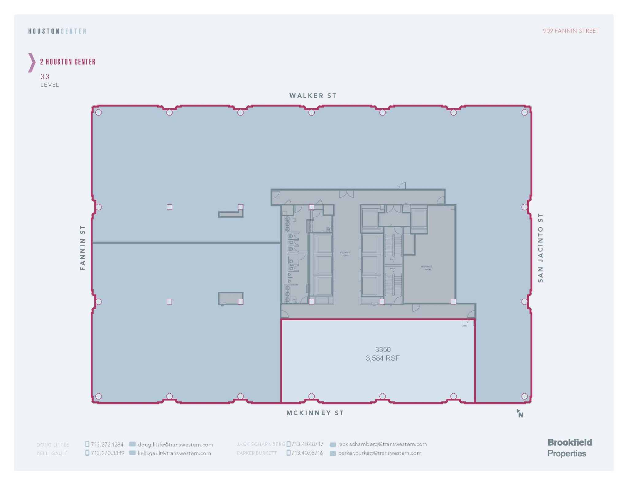 909 Fannin St, Houston, TX for lease Floor Plan- Image 1 of 1