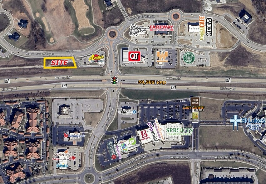 8500 N Shoal Creek Valley Dr, Kansas City, MO for lease - Aerial - Image 2 of 2