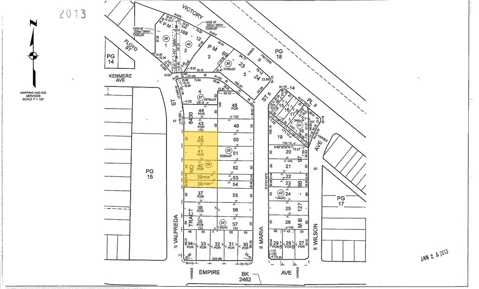 1830 Valpreda St, Burbank, CA for sale - Plat Map - Image 3 of 3