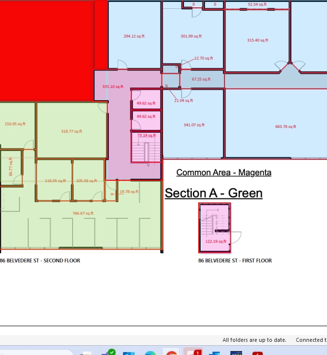86 Belvedere St, San Rafael, CA for lease Floor Plan- Image 1 of 1