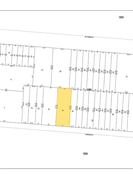 1491 Lincoln Pl, Brooklyn, NY for sale - Plat Map - Image 2 of 2