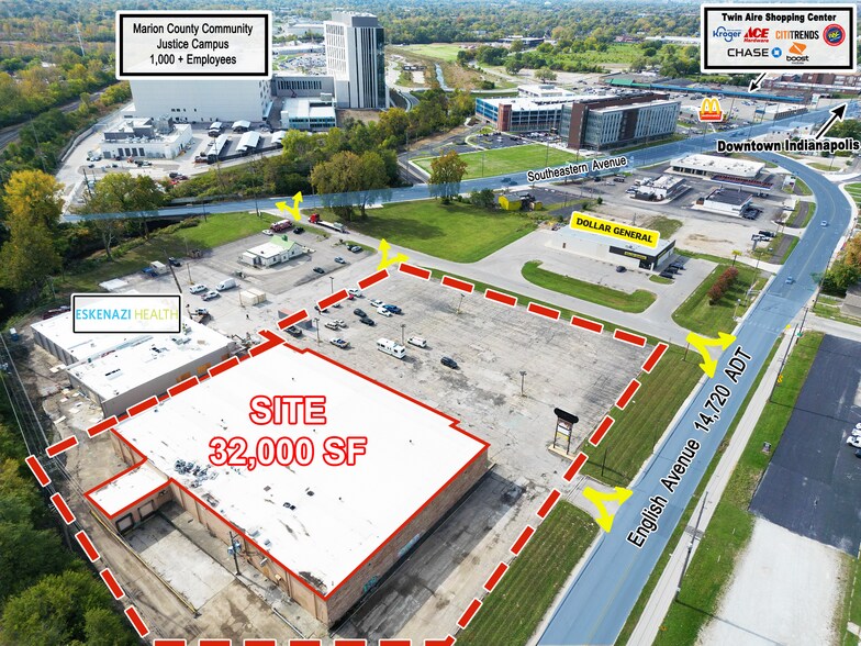 3415-3421 English Ave, Indianapolis, IN à louer - Photo du bâtiment - Image 1 de 3