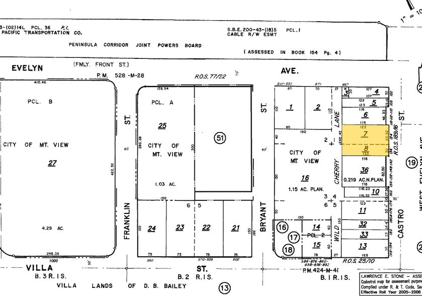 124-126 Castro St, Mountain View, CA à vendre - Plan cadastral - Image 2 de 3